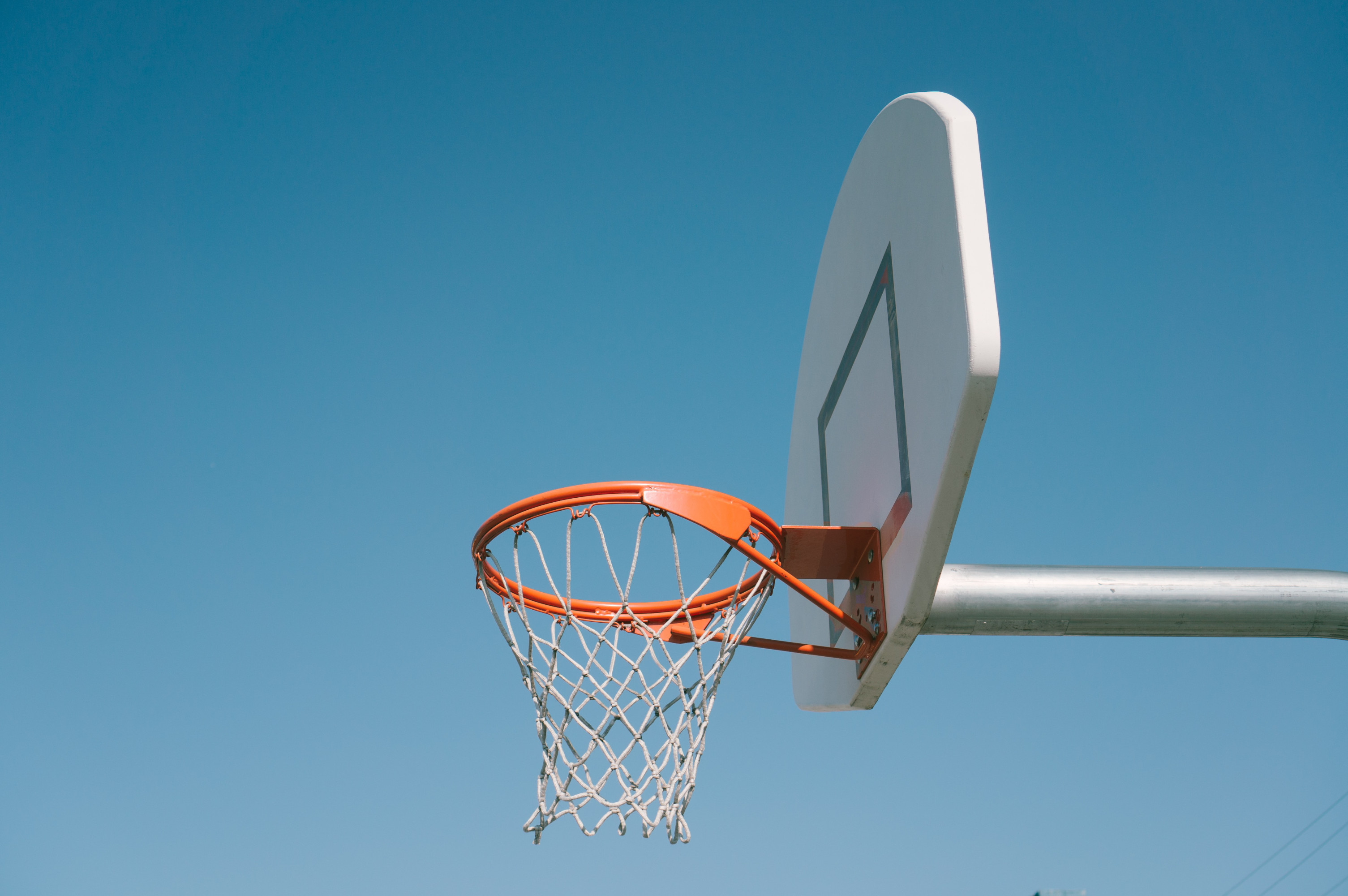 Basketball blue sky